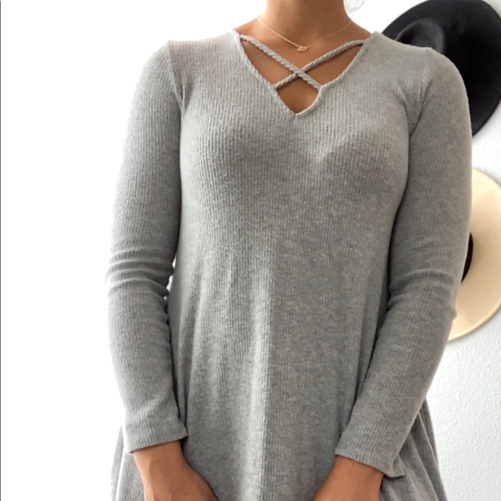 Grey Sweater Dress